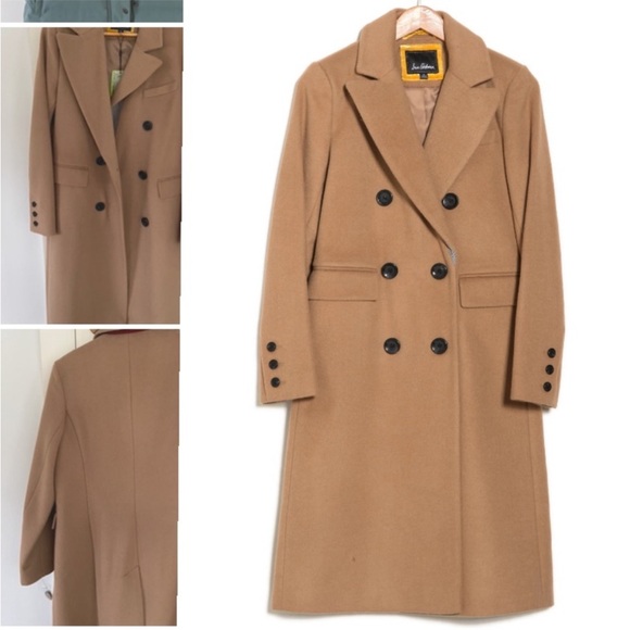 Sam Edelman Tan Double-Breasted Trench Coat - Picture 1 of 15